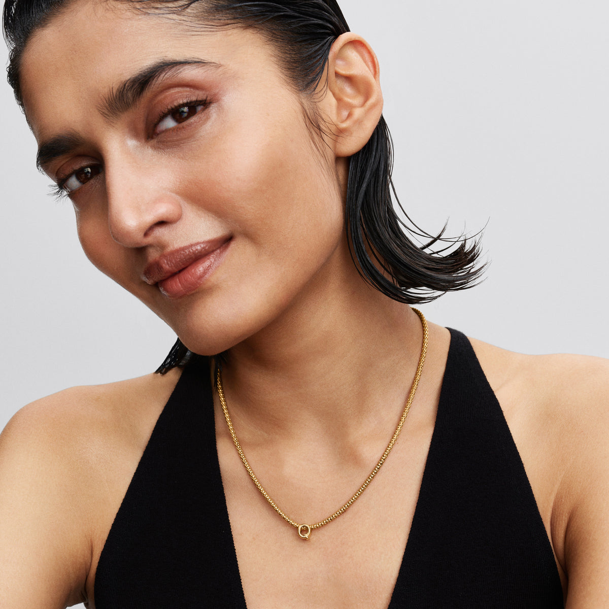 Charm – 14k Gold-Plated – Letter Q Alphabet