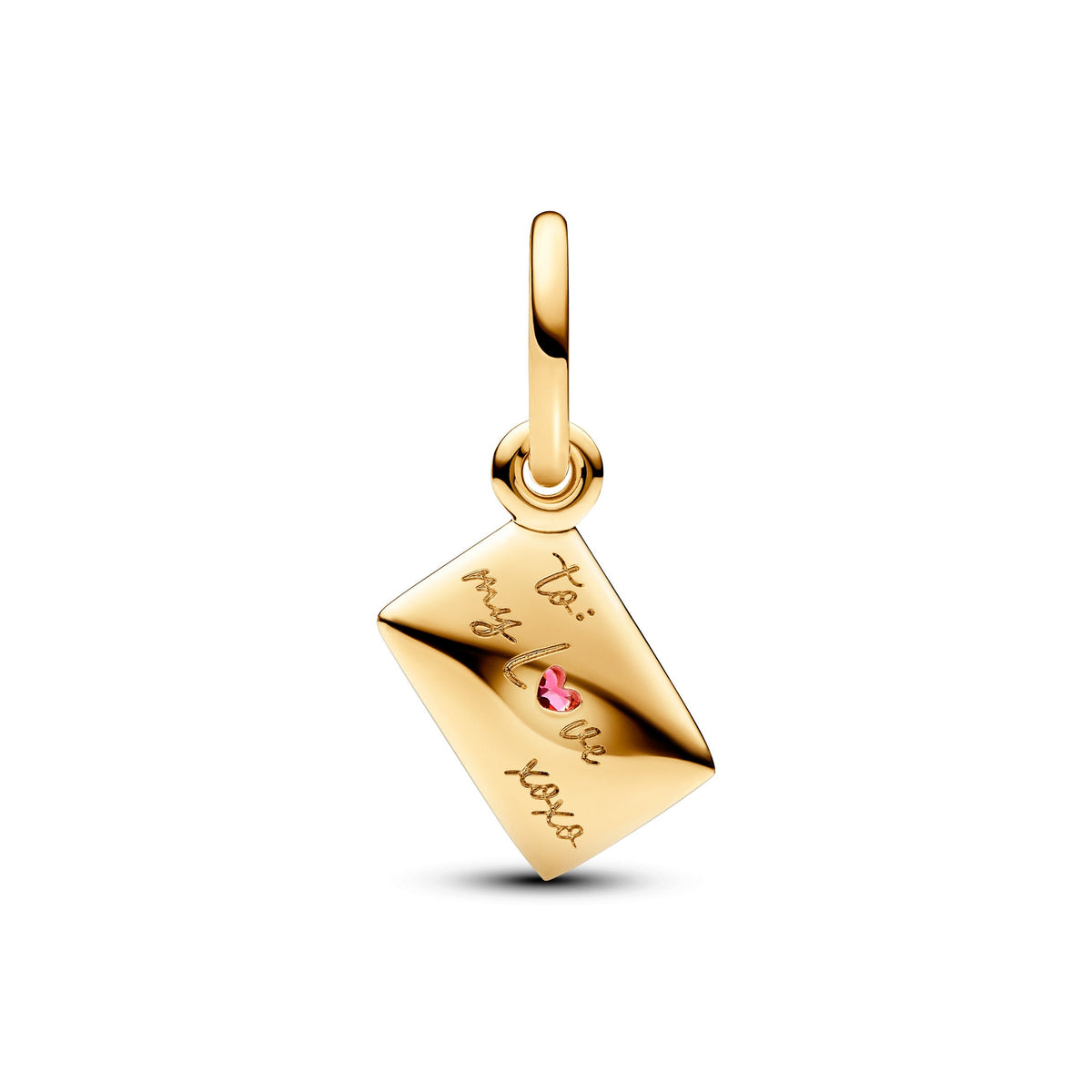 Dangle Charm – 14k Gold-Plated – Love Letter Envelope