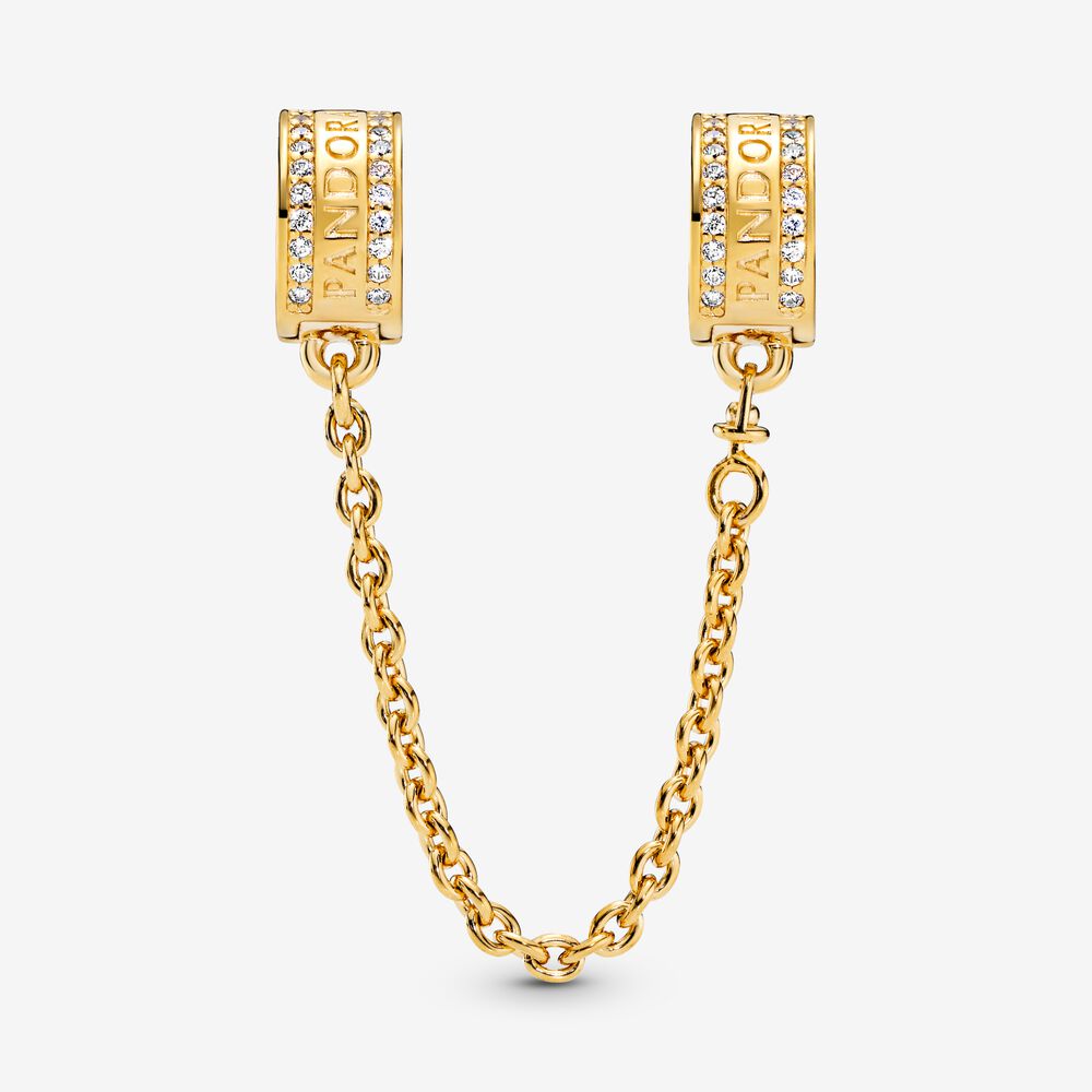 Clip Charm – Pandora Logo Safety Chain