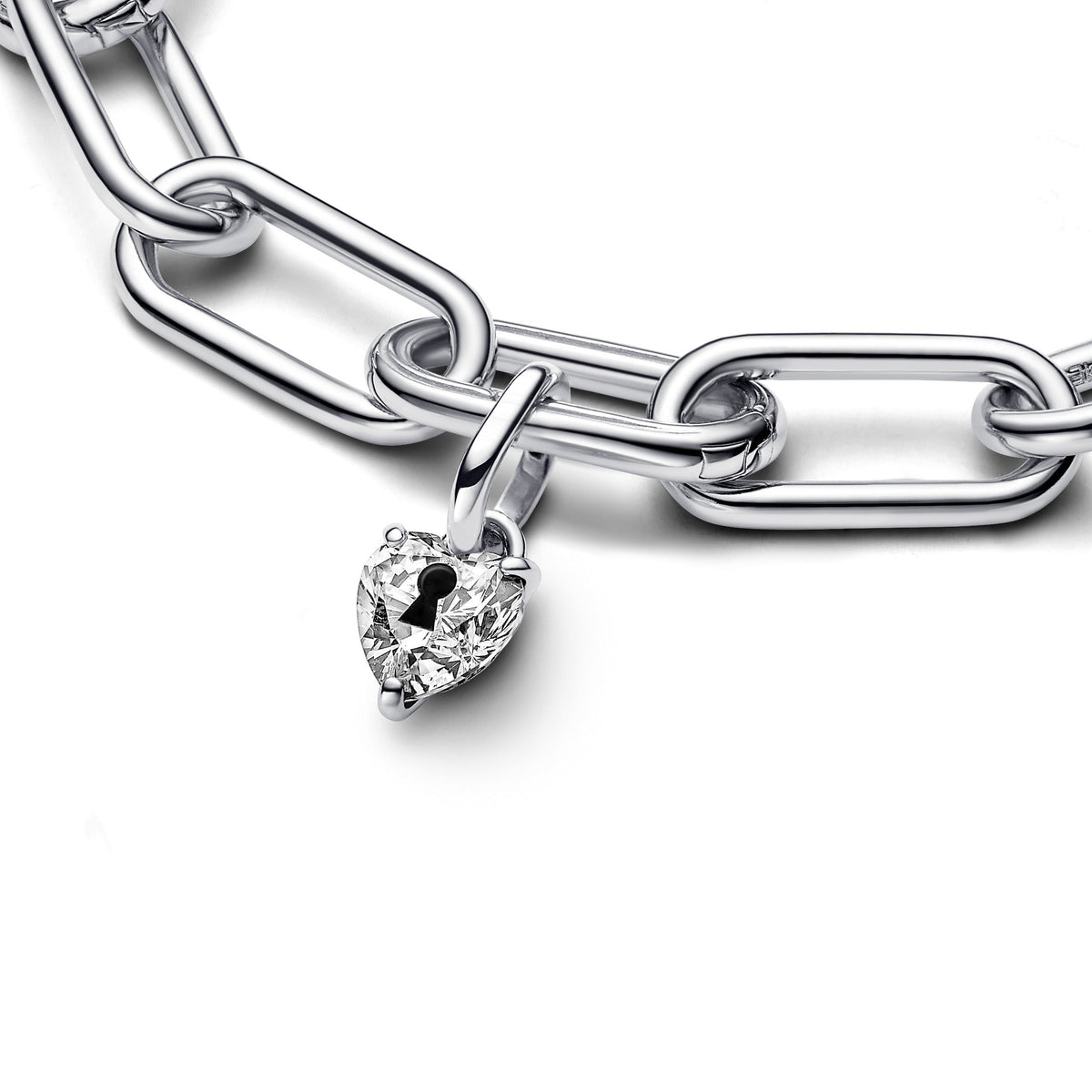 Dangle Charm – Sterling Silver – Pandora ME Keyhole Heart Mini