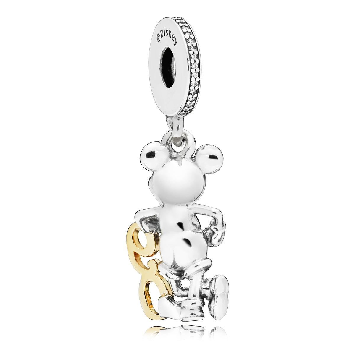 Dangle Charm – Sterling Silver – Disney, Mickey Mouse 90th Anniversary