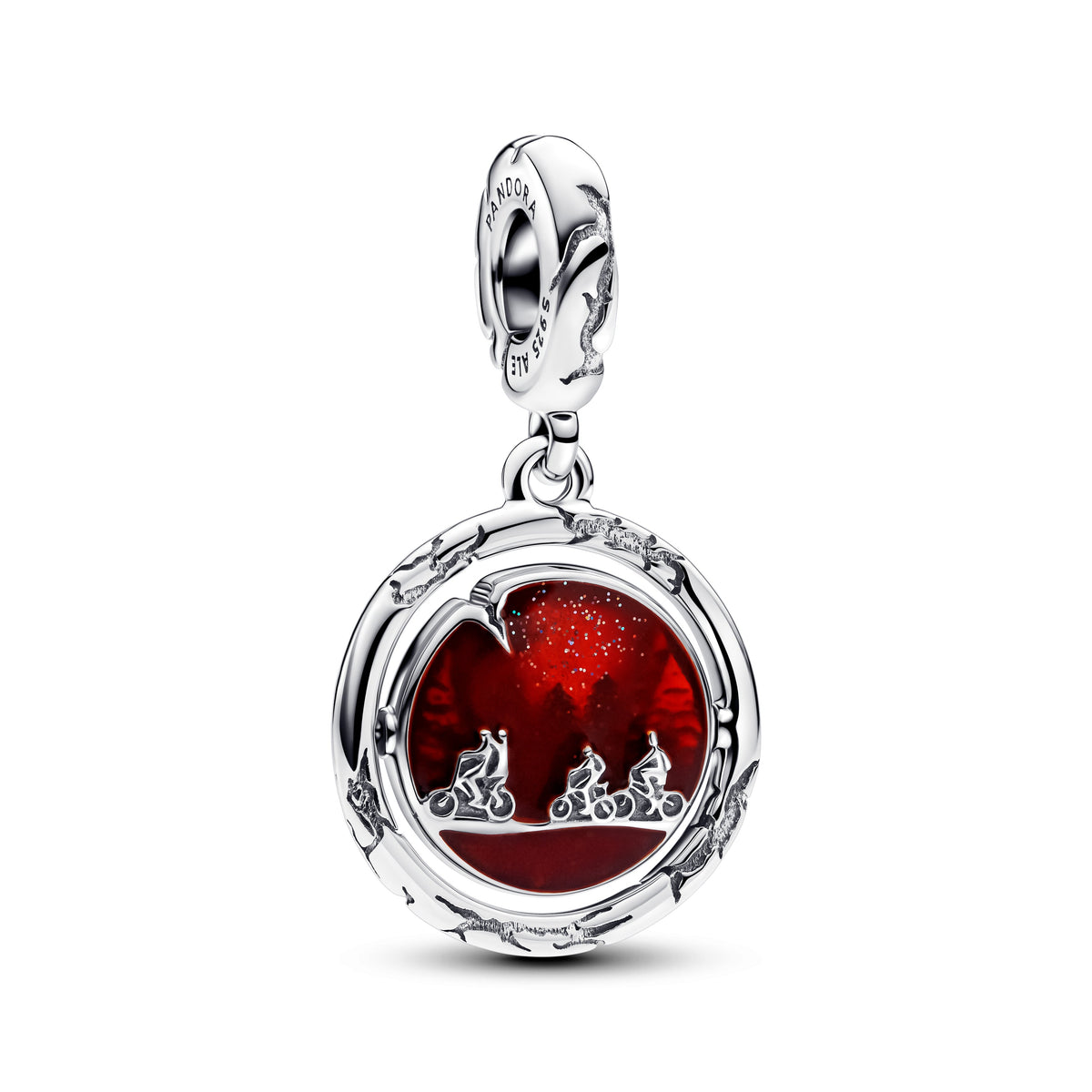 Dangle Charm – Sterling Silver – Stranger Things Glow-in-the-dark Upside Down