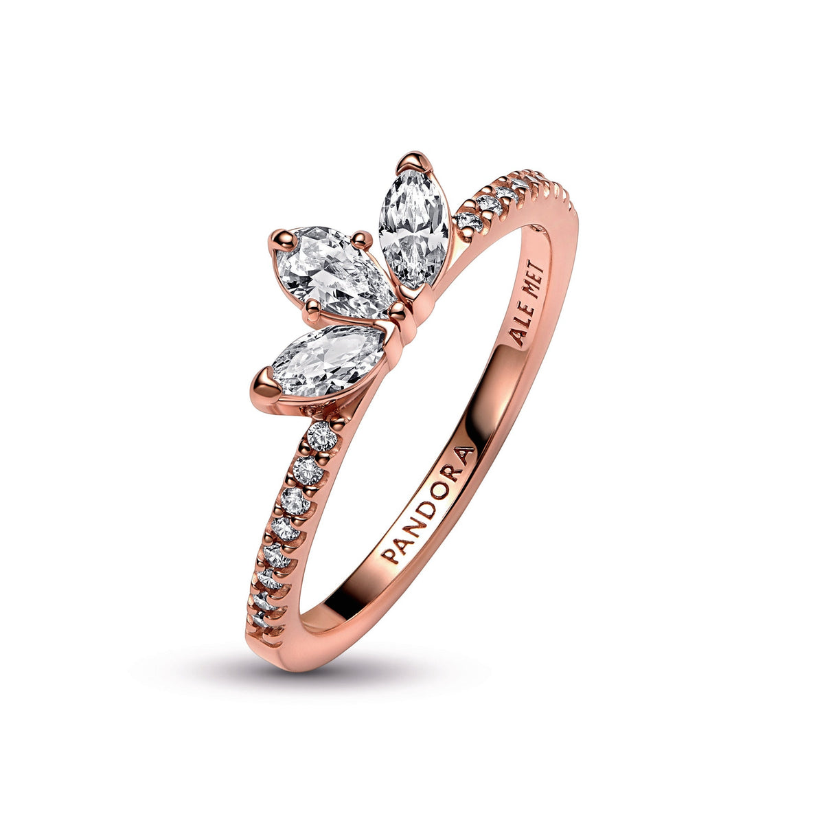 Ring – 14k Rose Gold-Plated – Sparkling Herbarium Cluster