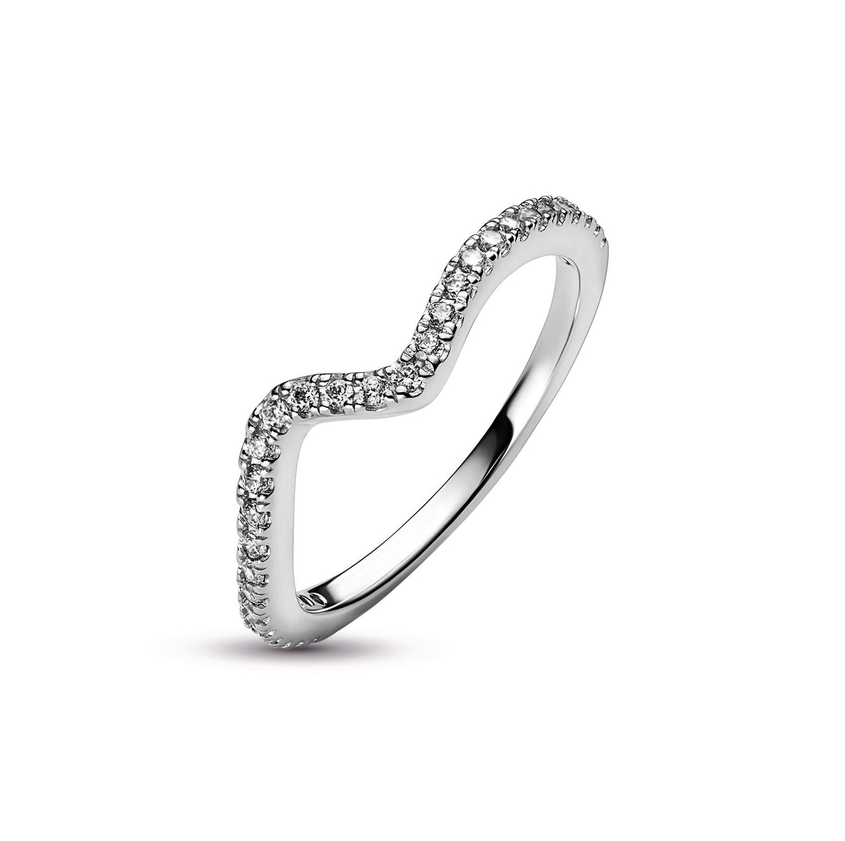 Ring – Sterling Silver – Sparkling Wave