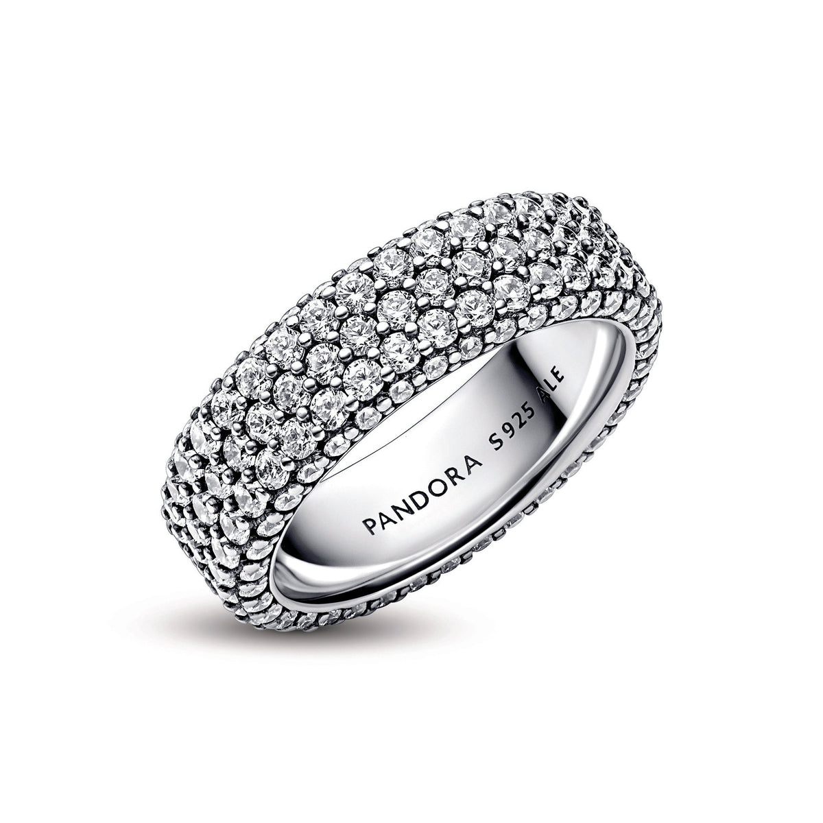 Ring – Sterling Silver – Pandora Timeless Pavé Triple-row