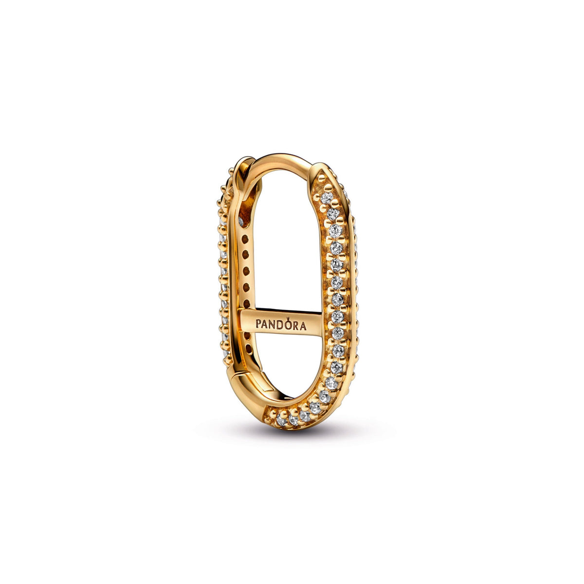 Earrings – 14k Gold-Plated – Pandora ME Pavé Link Earring