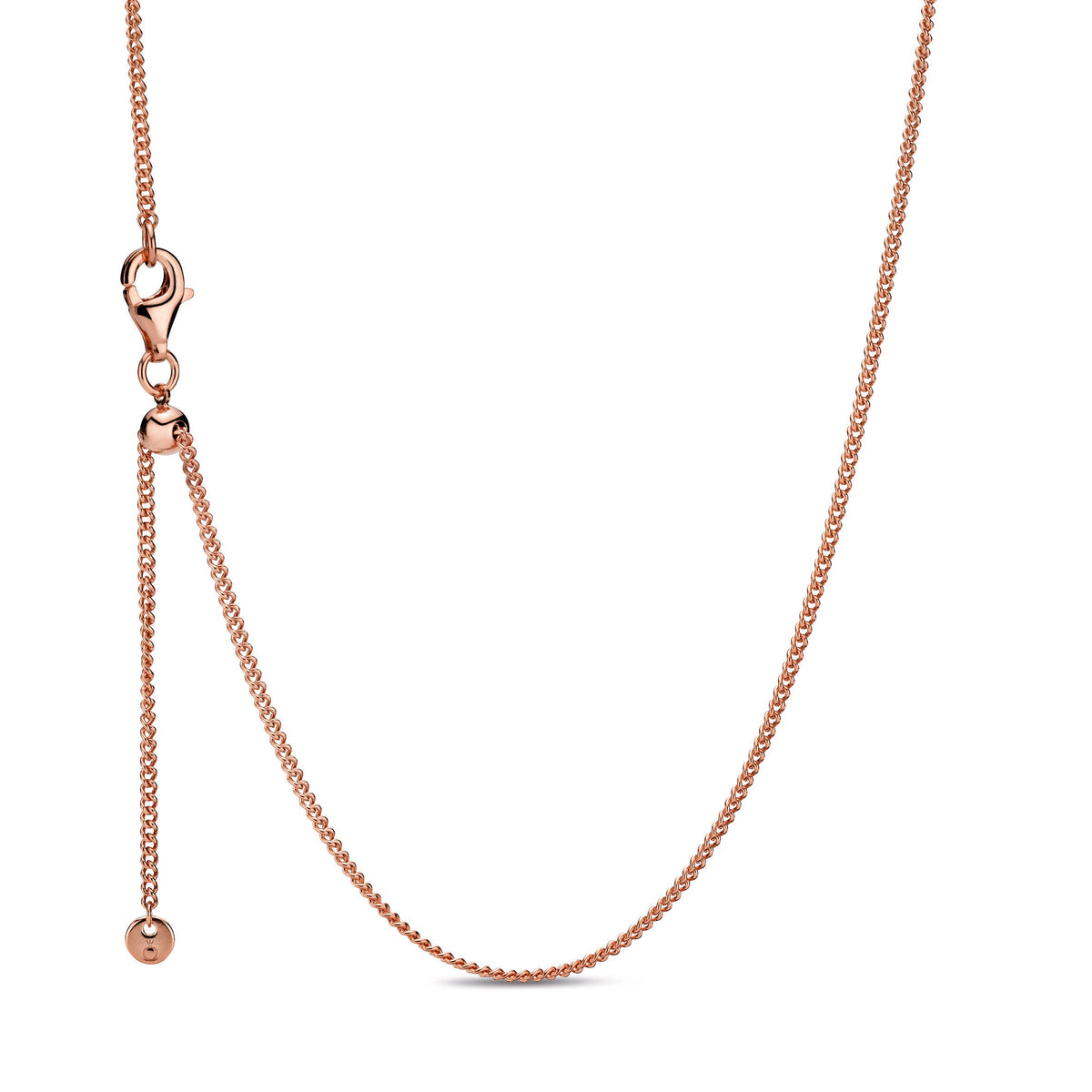 Chain Necklace – 14k Rose Gold-Plated – Curb