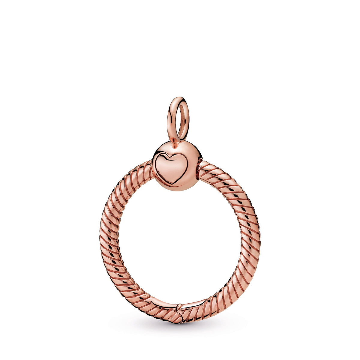 Pendant – 14k Rose Gold-Plated – Pandora Moments Small O
