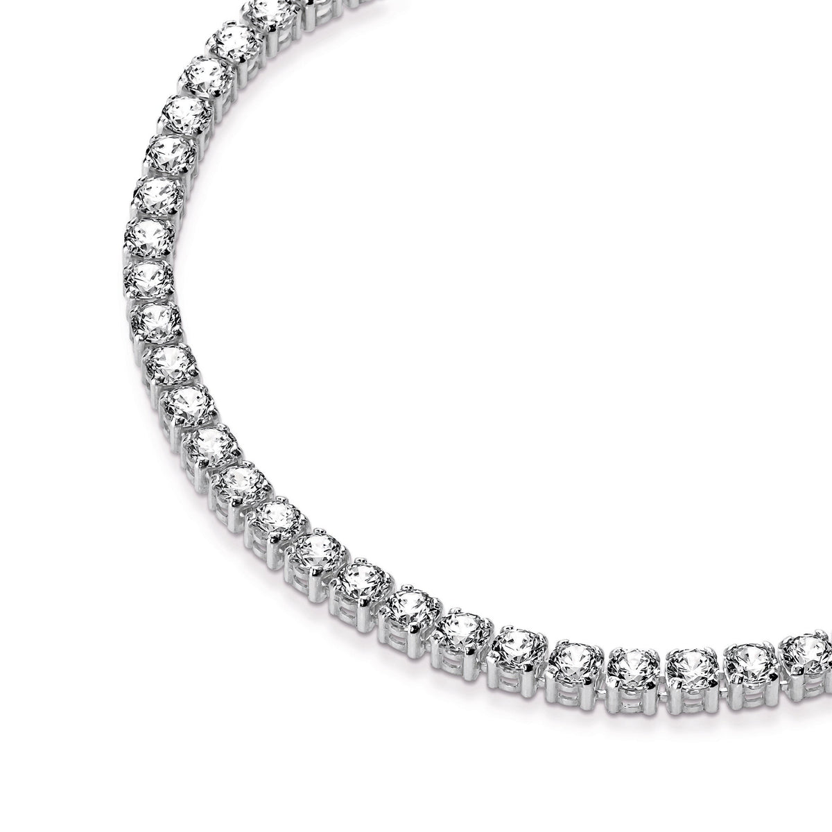 Bracelet – Sterling Silver – Sparkling Tennis