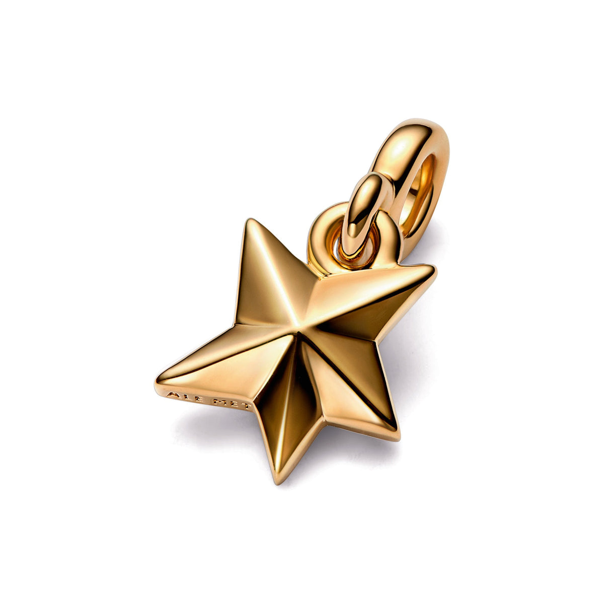 Charm – 14k Gold-Plated – Pandora ME Faceted Star Mini Dangle
