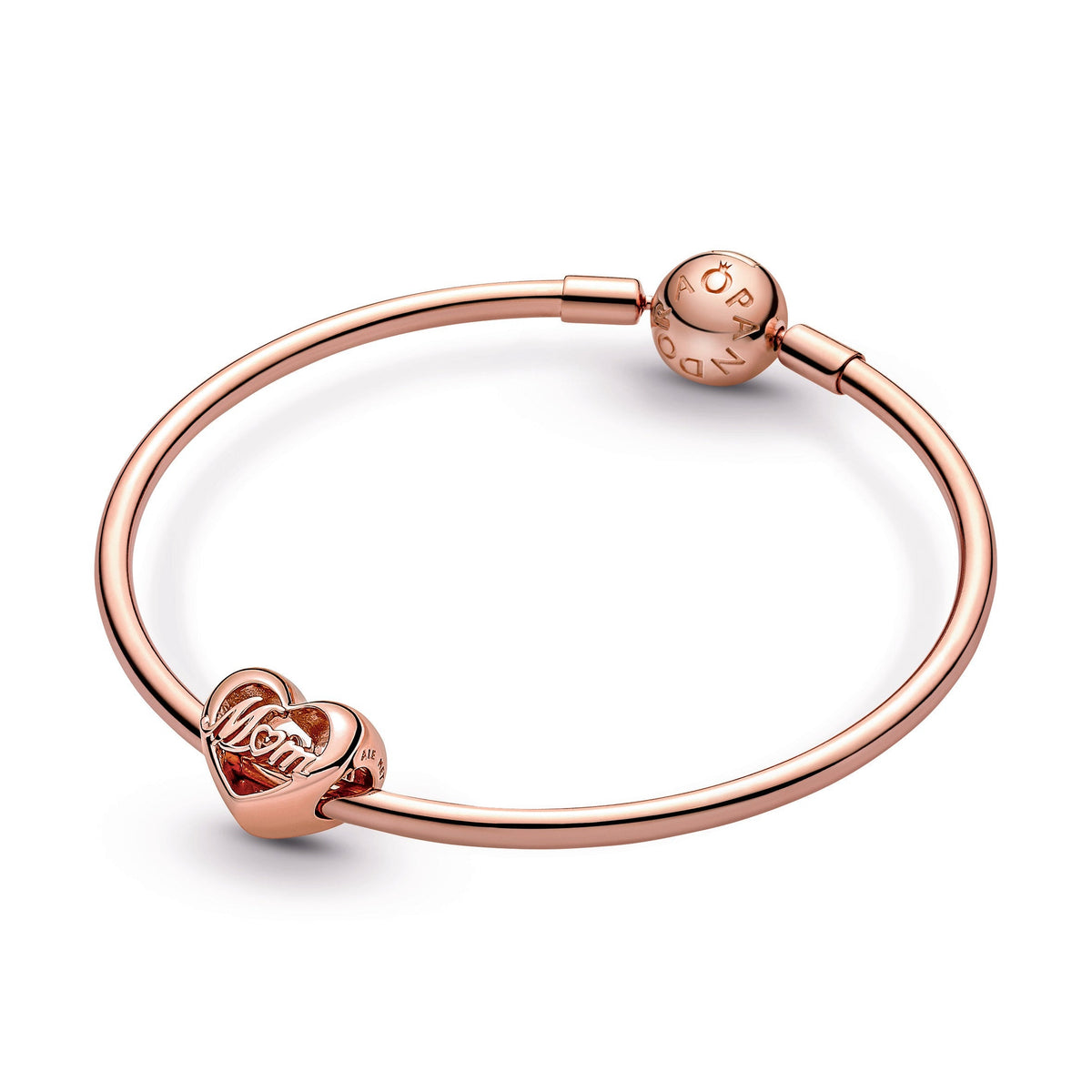Charm – 14k Rose Gold-Plated – Thank You Mum Heart