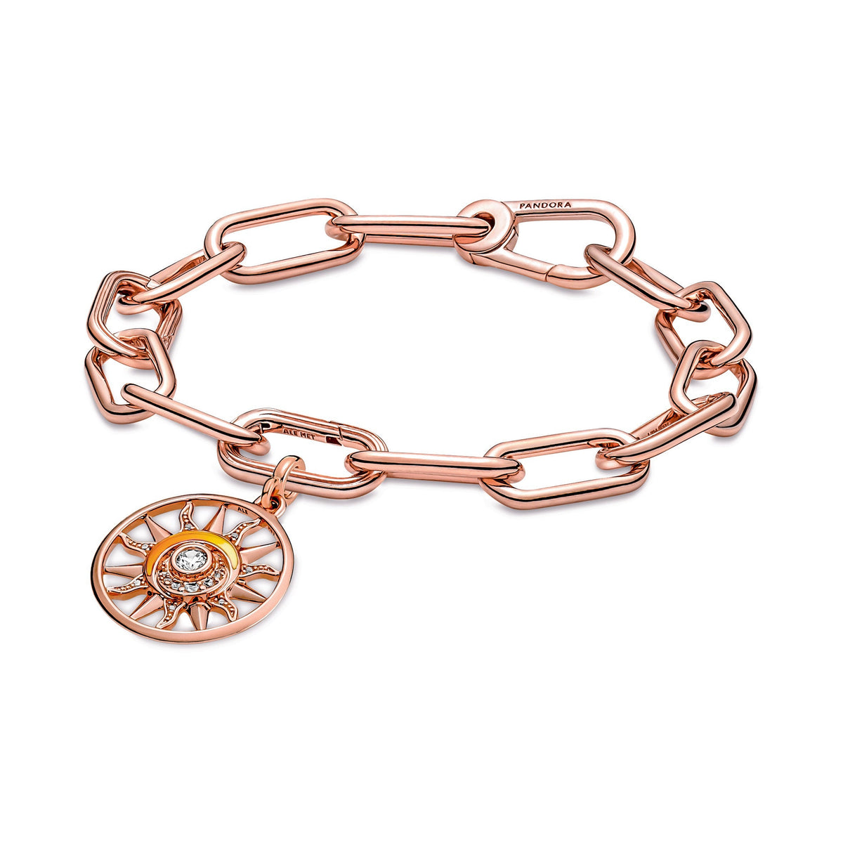 Charm – 14k Rose Gold-Plated – Pandora ME Sun Power Medallion