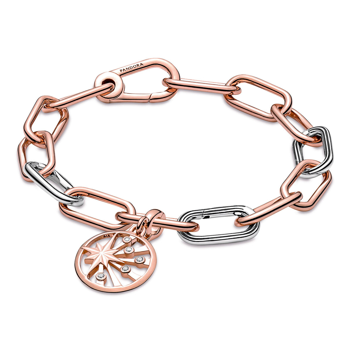 Charm – 14k Rose Gold-Plated – Pandora ME Rays of Life Medallion