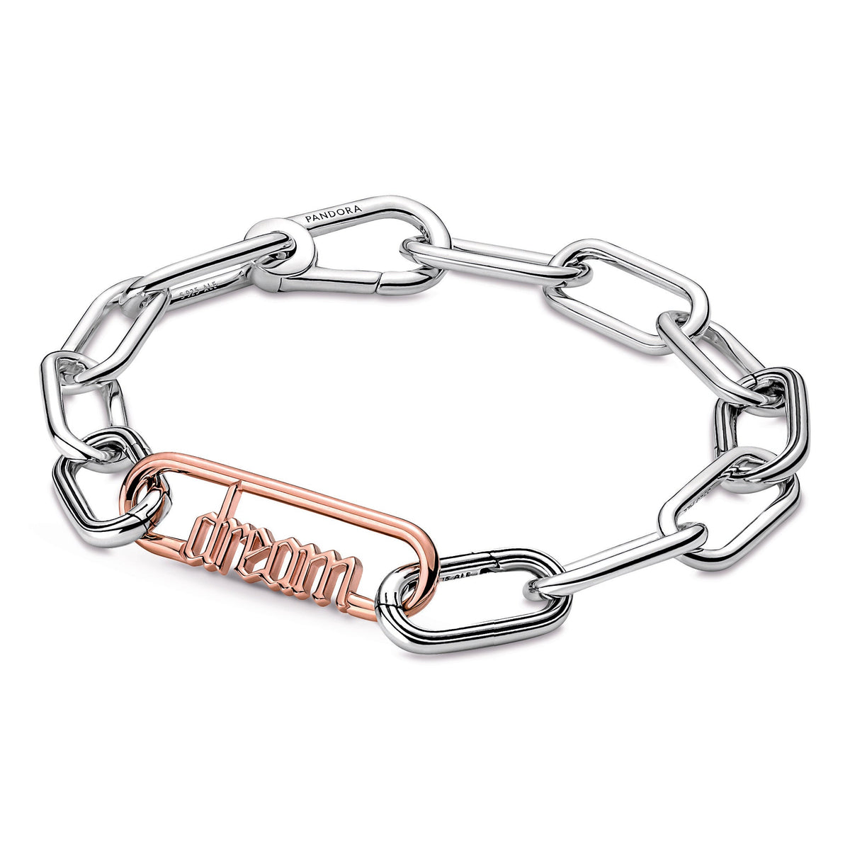 Necklace or Pendant – 14k Rose Gold-Plated – Pandora ME Styling Dream Word Link