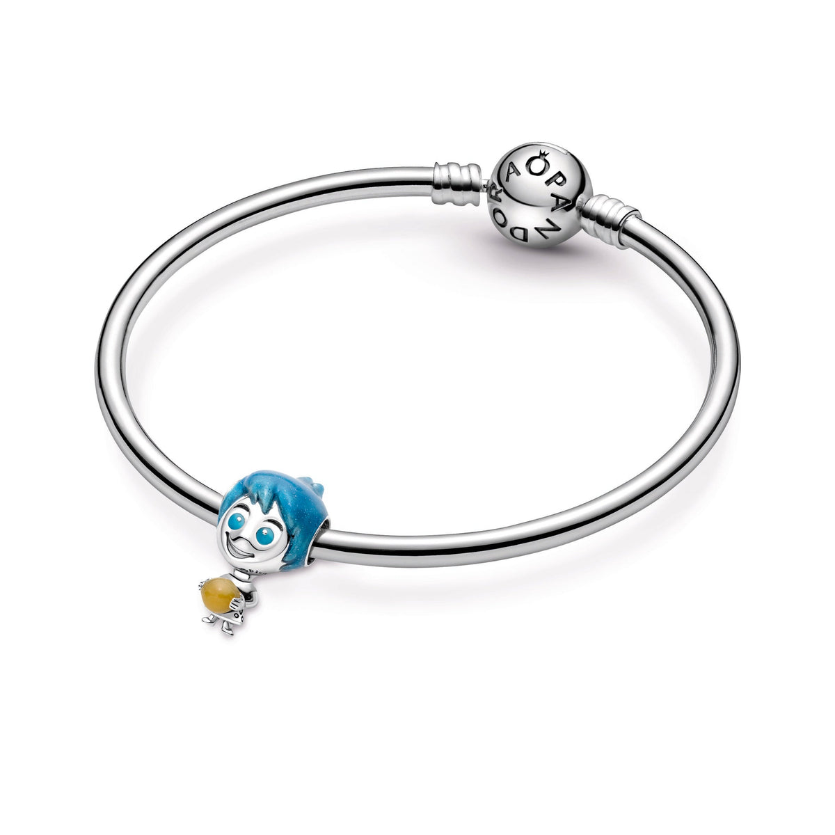 Charm – Sterling Silver – Disney Pixar Joy Glow-in-the-dark Memory Orb