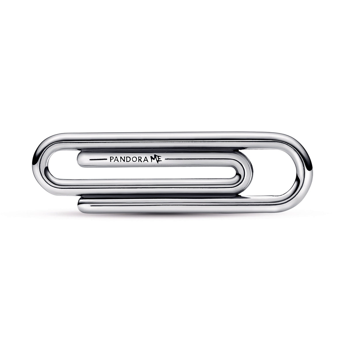 Charm – Sterling Silver – Pandora ME Pavé Paperclip Styling Link