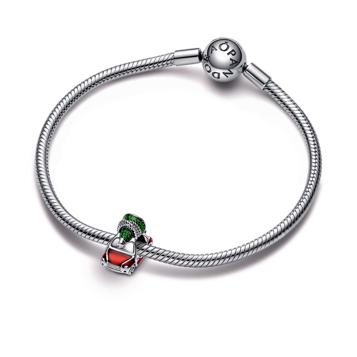 Charm – Sterling Silver – Festive Car & Christmas Tree