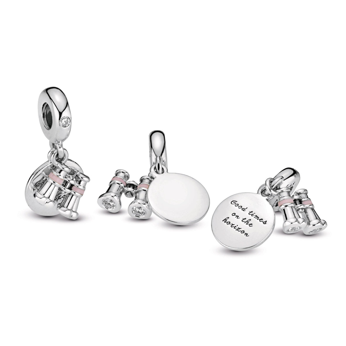 Dangle Charm – Sterling Silver – Binoculars