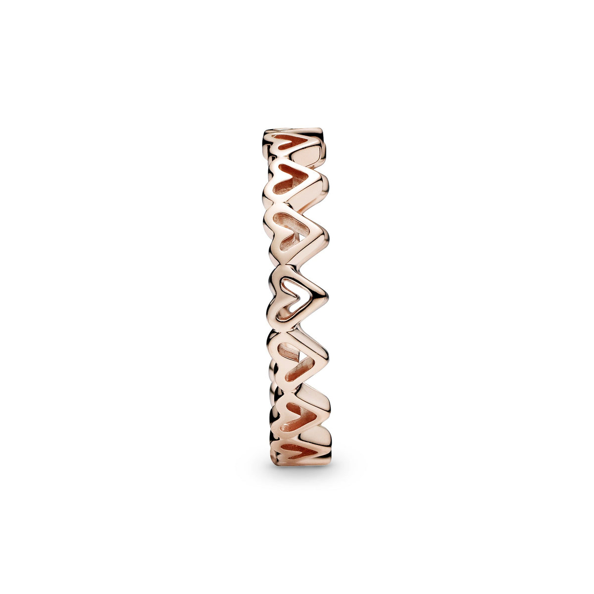 Ring – 14k Rose Gold-Plated – Freehand Hearts
