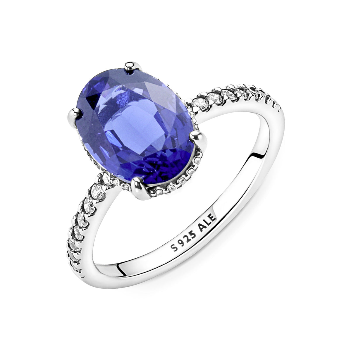 Ring – Sterling Silver – Sparkling Statement Halo