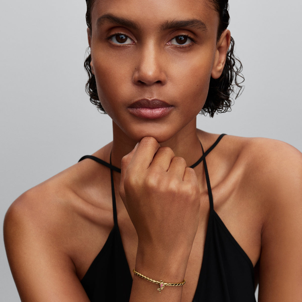 Charm – 14k Gold-Plated – Tulip Openwork