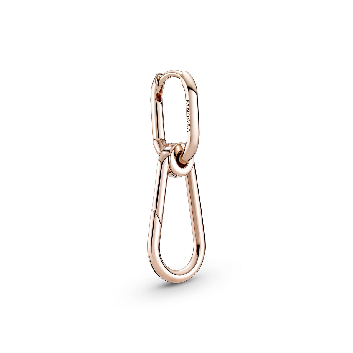 Earrings – 14k Rose Gold-Plated – Pandora ME Hoop Link Earring