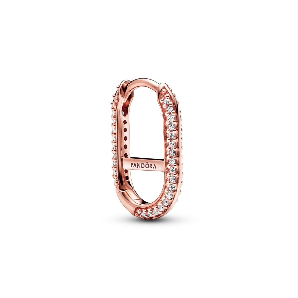 Jewelry – 14k Rose Gold-Plated – Pandora ME Pavé Link Earring