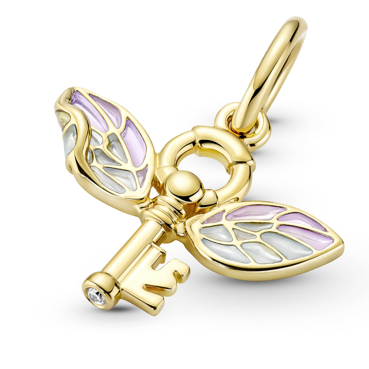 Pendant – 14k Gold-Plated – Harry Potter, Winged Key