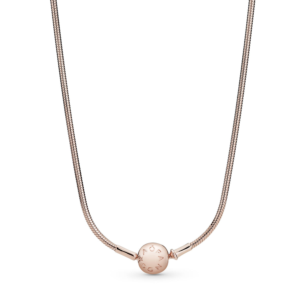 Chain Necklace – 14k Rose Gold-Plated – Pandora Essence Snake