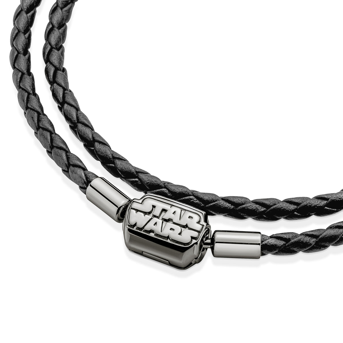 Bracelet – Pandora Moments Star Wars™ Clasp Double Black Leather