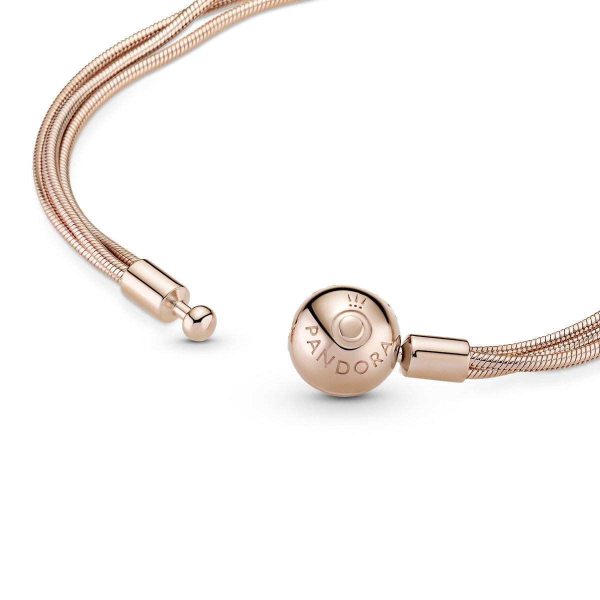 Chain Bracelet – 14k Rose Gold-Plated – Pandora Moments Multi Snake