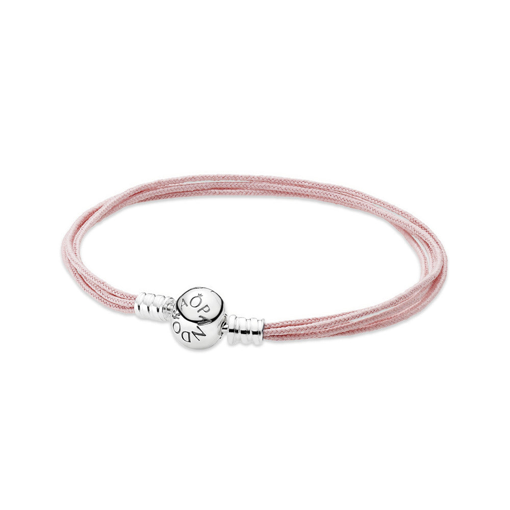 Bracelet – Sterling Silver – Pink Multi-Strand