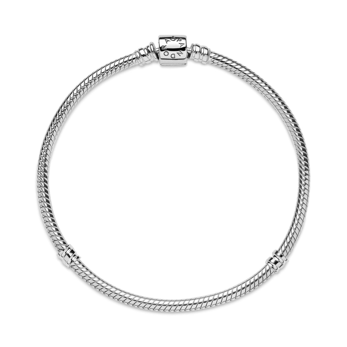 Chain Bracelet – Sterling Silver – Pandora Moments Barrel Clasp Snake