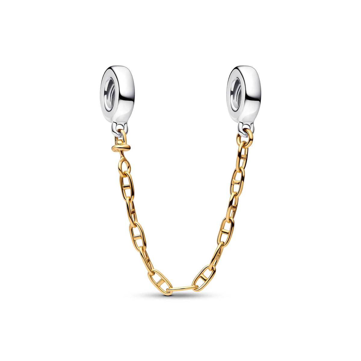 Charm – 14k Gold-Plated – Elongated Safety Chain