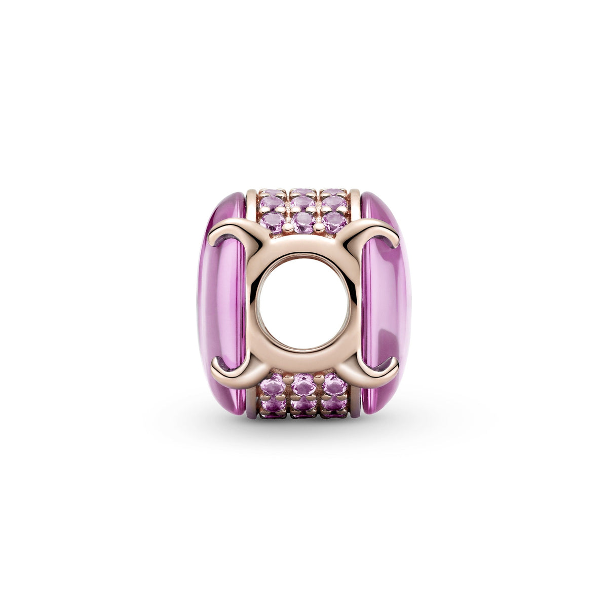 Charm – Pink Oval Cabochon