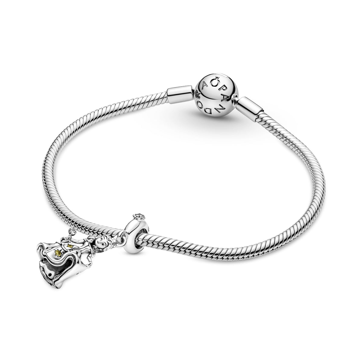 Dangle Charm – Sterling Silver – Disney Beauty and the Beast Dancing Belle
