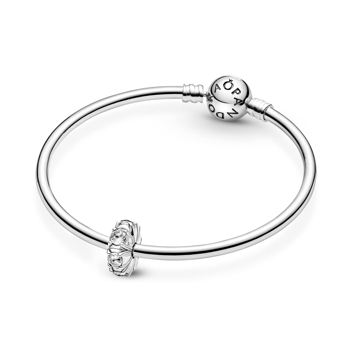 Clip Charm – Sterling Silver – Long Pronged Sparkling