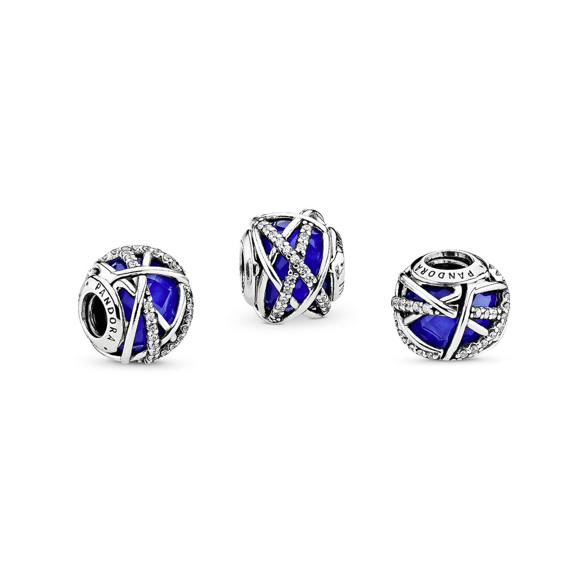 Charm – Sterling Silver – Blue Galaxy