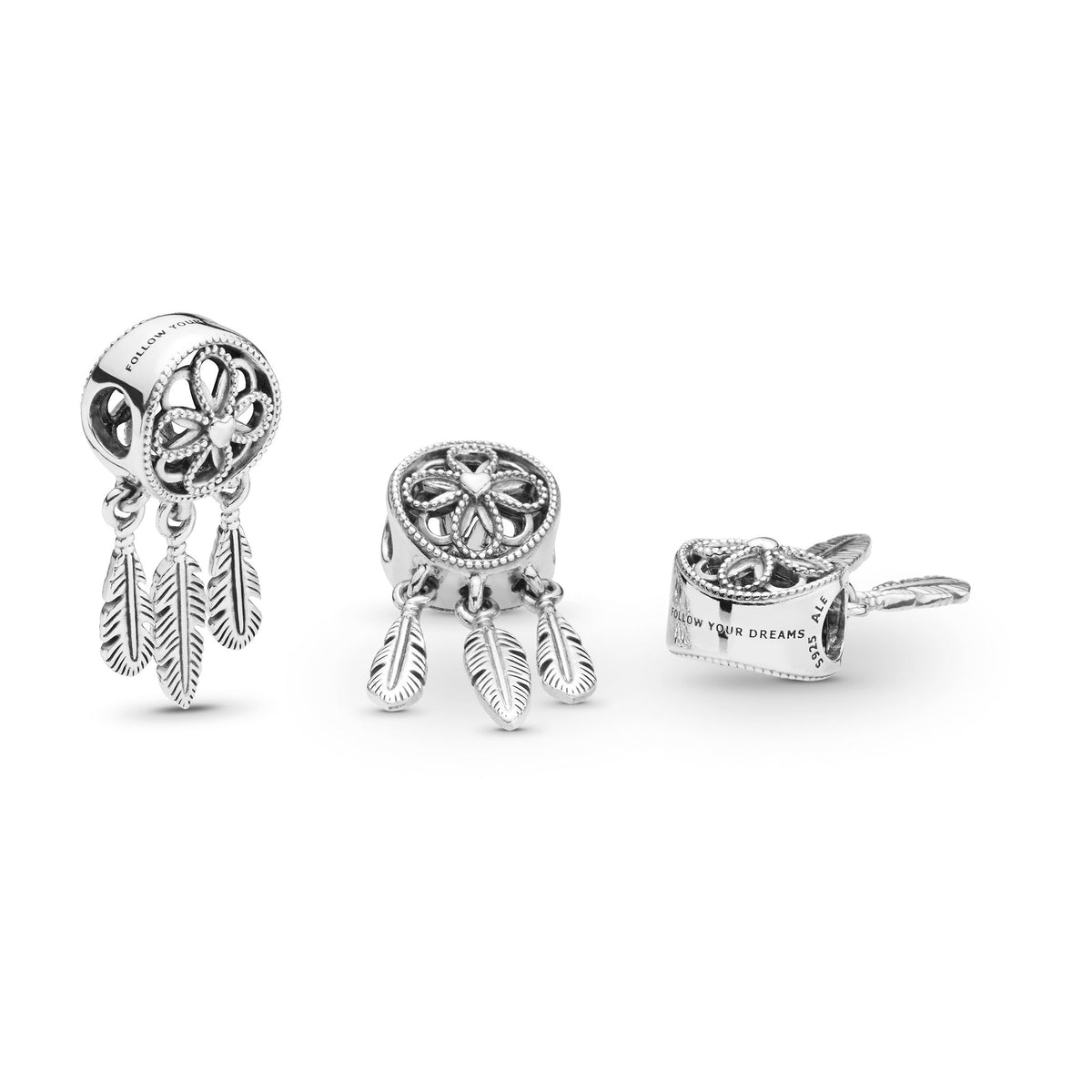 Charm – Sterling Silver – Spiritual Dreamcatcher