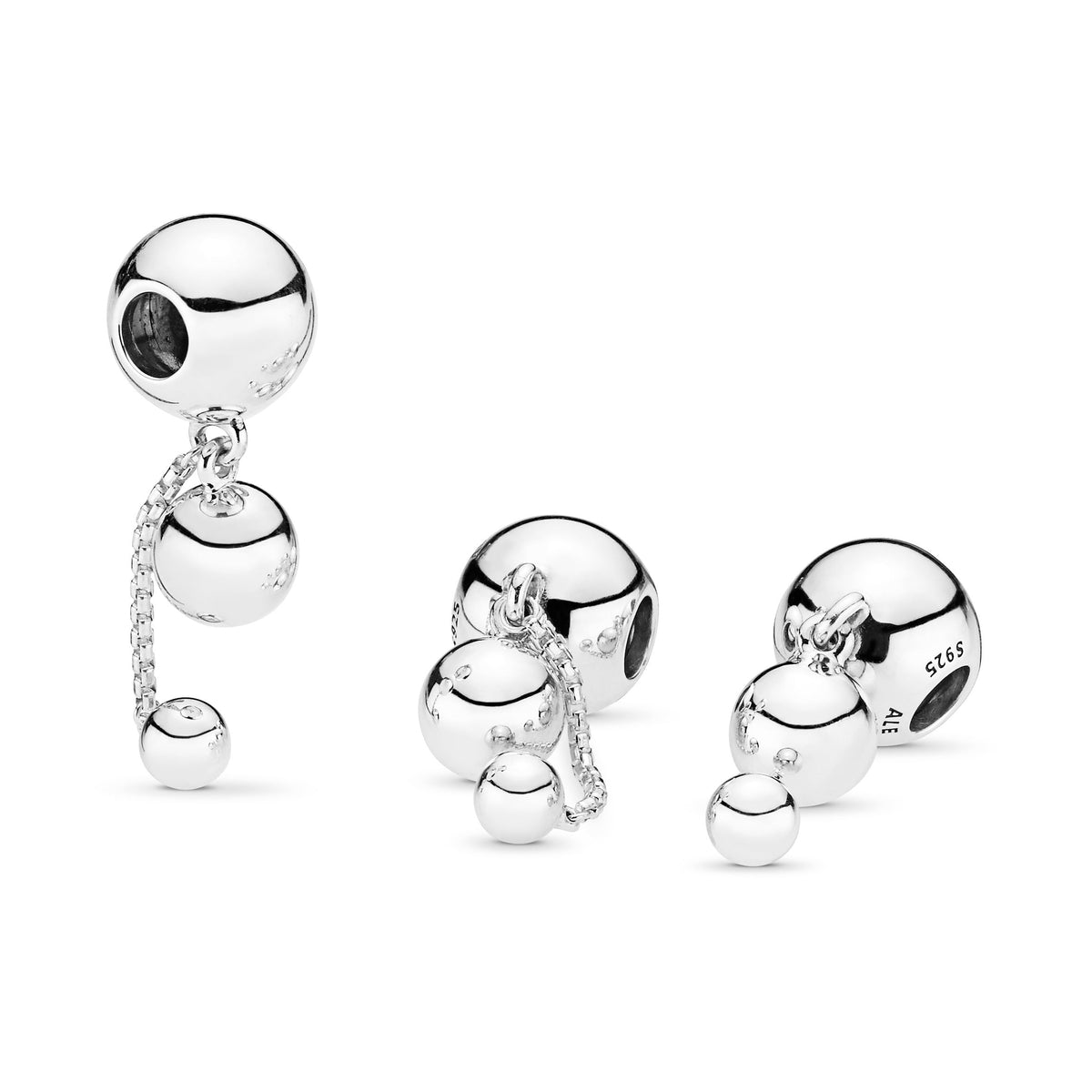 Dangle Charm – Sterling Silver – String of Beads