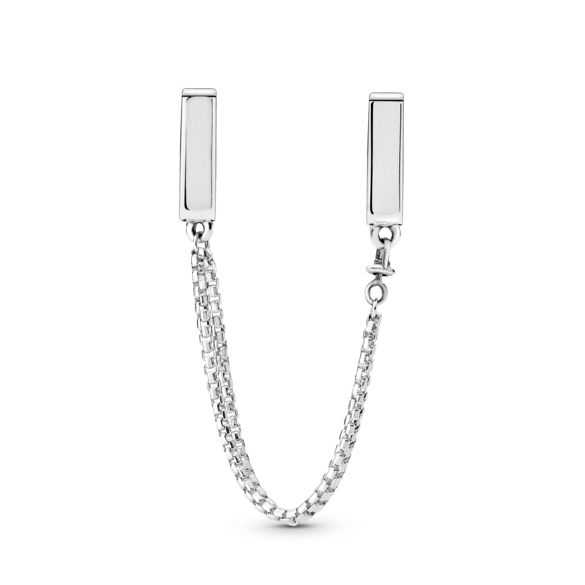 Clip Charm – Sterling Silver – Safety Chain