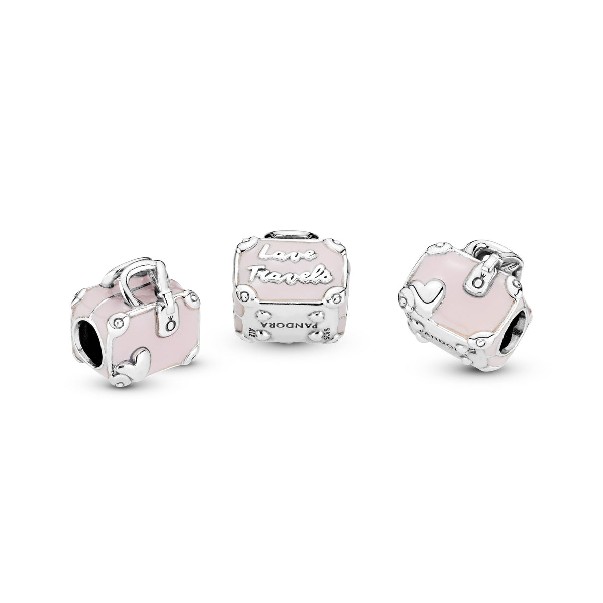Charm – Sterling Silver – Pink Travel Bag