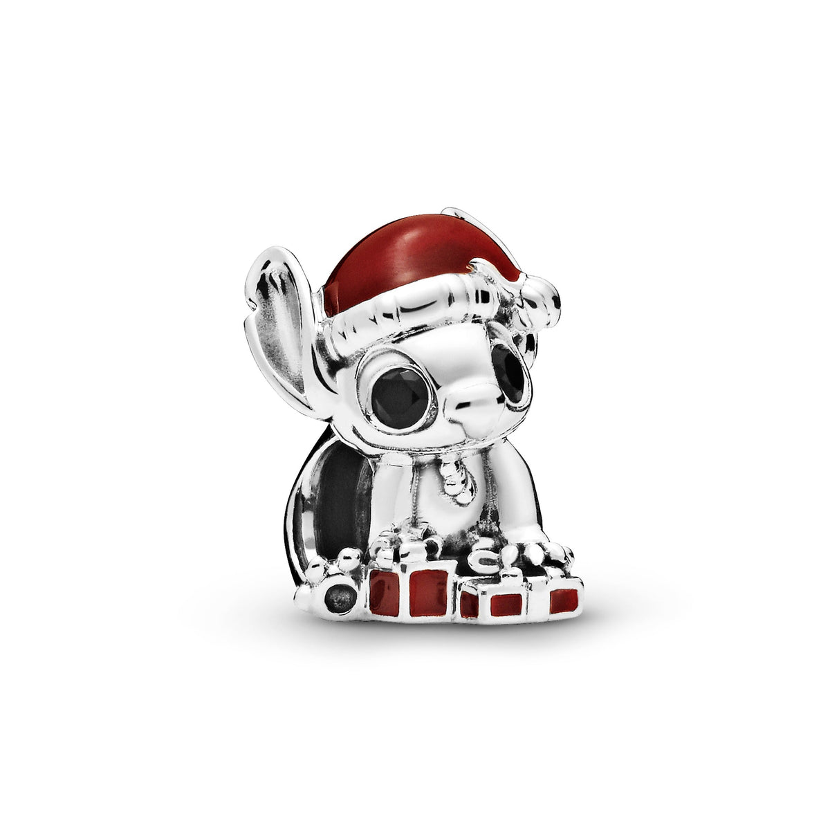 Charm – Sterling Silver – Disney Stitch Christmas