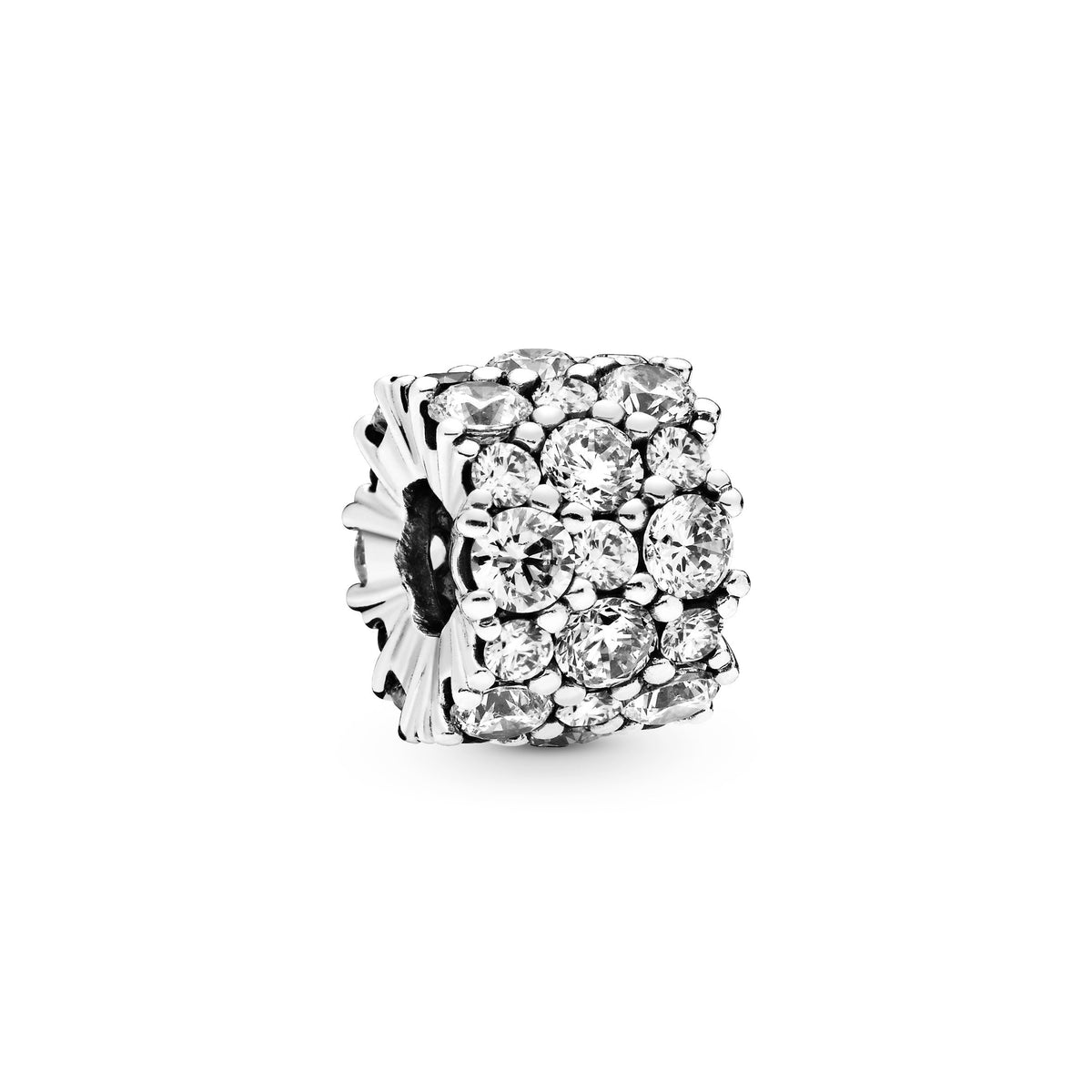 Charm – Sterling Silver – Clear Sparkle