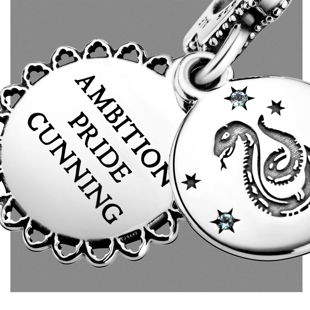 Dangle Charm – Sterling Silver – Harry Potter, Slytherin