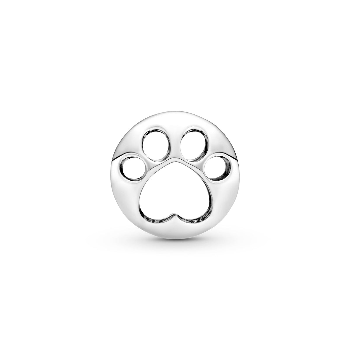 Charm – Sterling Silver – Openwork Paw Print