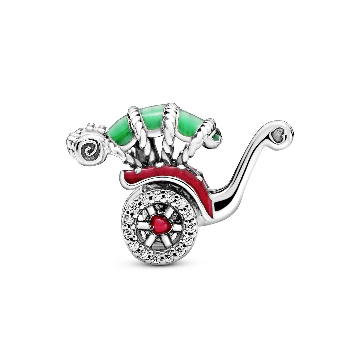 Charm – Sterling Silver – Traditional Rickshaw