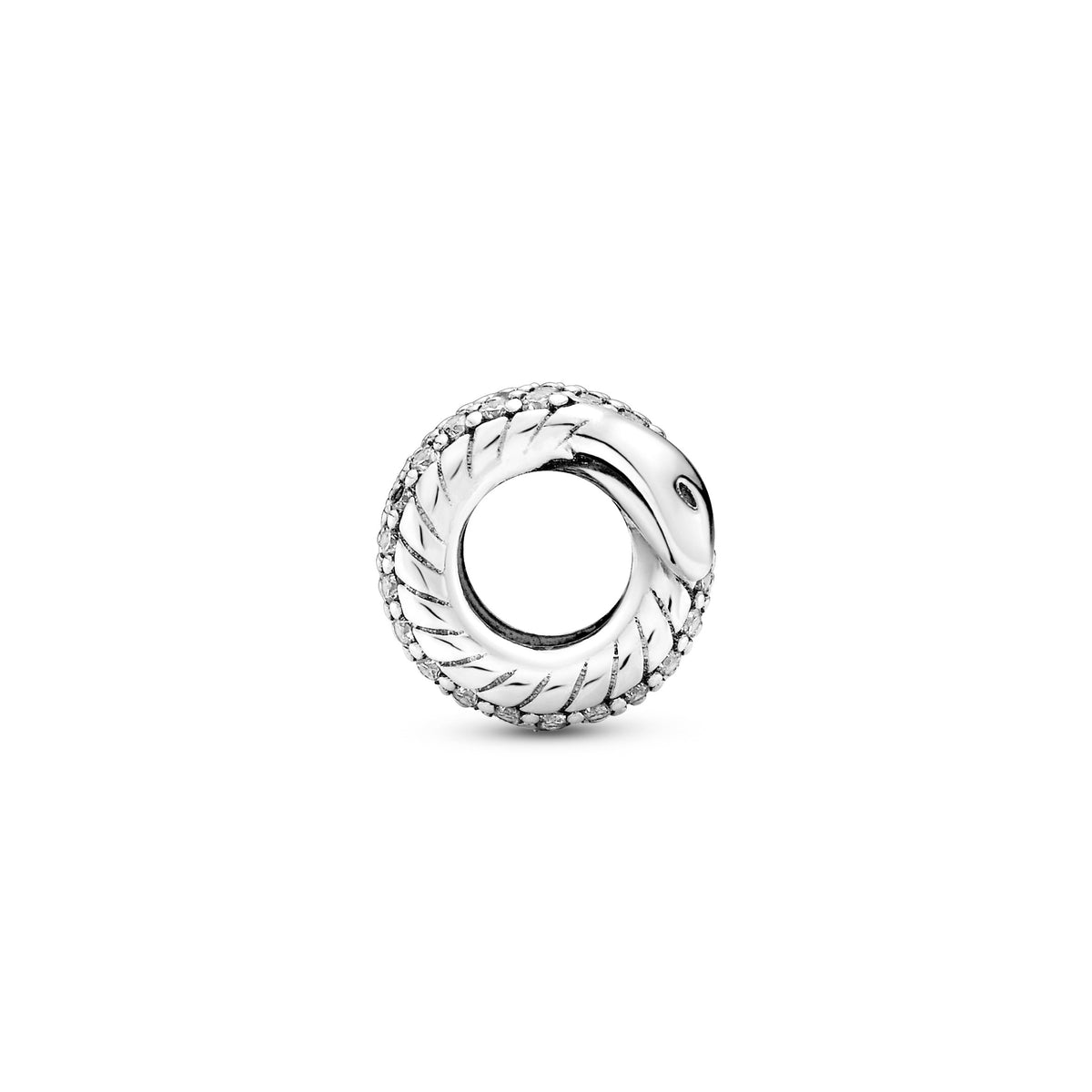 Charm – Sterling Silver – Sparkling Wrapped Snake