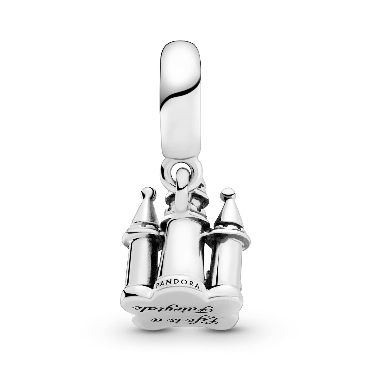 Dangle Charm – Sterling Silver – Two-tone Castle