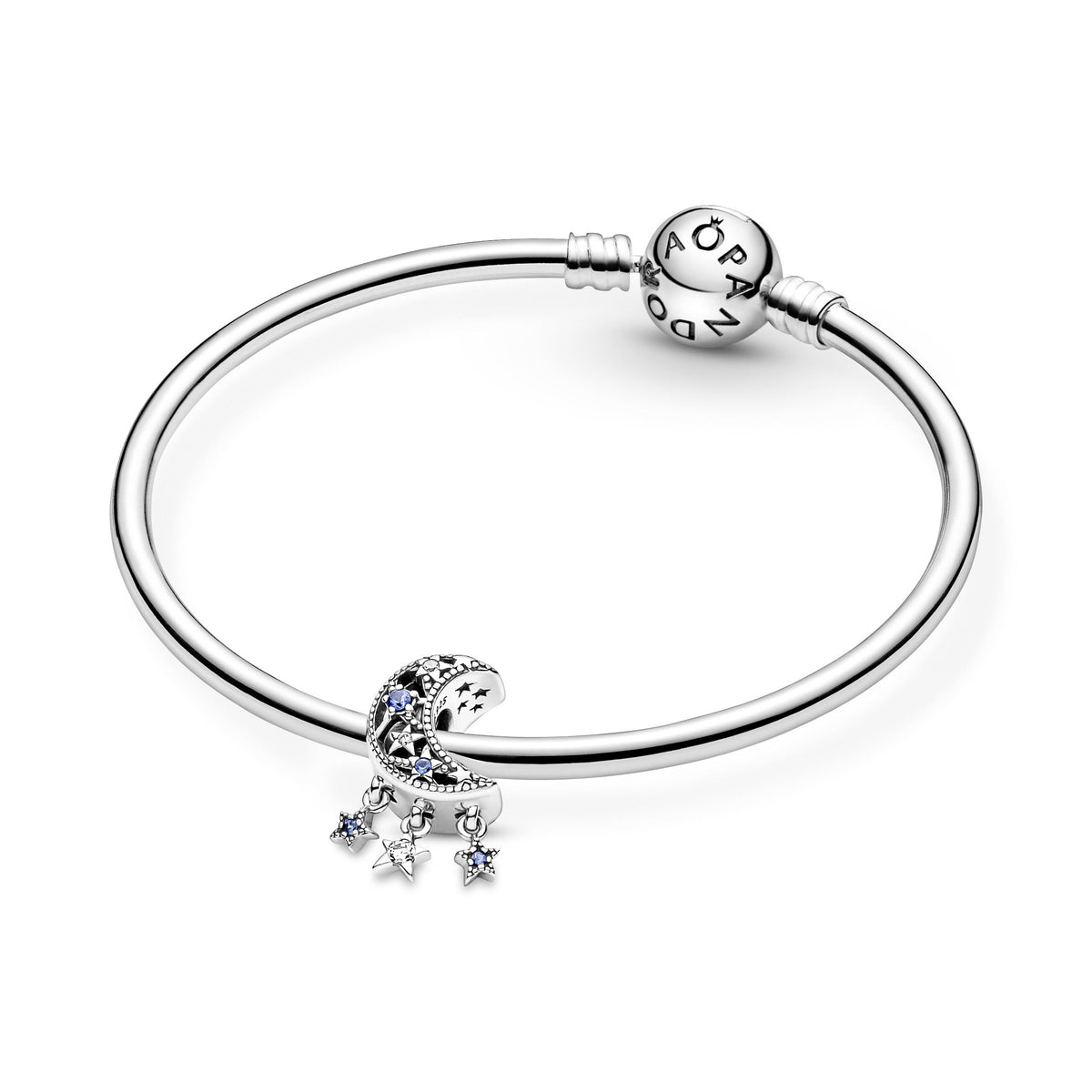 Charm – Sterling Silver – Star & Crescent Moon